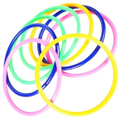 Parliky 120 STK Zwinge Kinderspielzeug sportspiele Wurfspielzeug Toy Set Mehrfarbige Wurfringe Outdoor-Spielzeug für Kinder Spielzeuge Bunte Spielzeugringe stilvolles Ringspielzeug Plastik