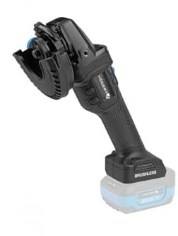 HÖGERT TECHNIK Akku-Winkelschleifer 125mm, 18V Bürstenloser Motor, 8000 U/Min, Werkzeuglose Schutzvorrichtungen, Zweistufiger Schalter, ohne Akku, Metallgetriebe