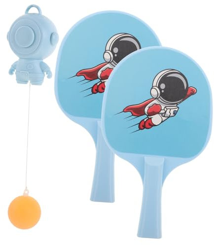 BESPORTBLE Sehtrainer kinderspielzeug Tischtennistrainer Trainer für Tennis-Rebounder -Tennisschläger Tischtennis für Air-Hockey-Tisch Tischtennis Plastik Sky-Blue