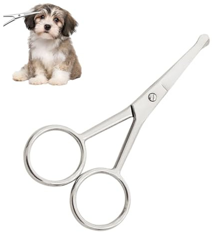 Hunde Scheren,Hundehaarschere Fellschere Edelstahl Fellschere Sicherheit Schere Abgerundete Schere für Hunde Haustierschere Schere Hundehaare Schneiden für eine perfekte Fellpflege