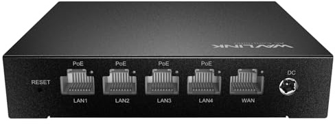 WAVLINK PoE Netzwerk Switch mit Wireless AC, Gigabit PoE Switch 4 Port Ethernet Splitter mit Wireless Access Point Controller, 63 W für alle 4 Ports 802.3af/at PoE+, 1 PoE+ Port bis zu 30 W,EU-Stecker