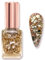 Glitter Nail Polish, Gold Nail Varnish, Diamond Glitter Quick Dry Nail Polish No UV Lamp Curing, Long Lasting, Chip Resistant, Quick Drying, Salon Manicure, At Home Manicure (41#Gold)