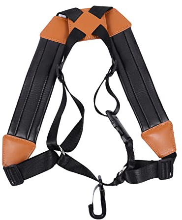 BESPORTBLE Saxophon-schultergurt Verstellbarer Schulterriemen Aus Doppelter Schultergurt Für Saxophon Schwarz