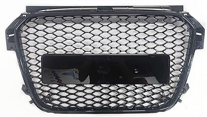 QHuaL Car Front Grill Griglie Car Styling Griglie Radiatori per Audi A1/S1 2010 2011 2012 2013 2014, ABS Griglia per Radiatore Griglia Centrale dell'auto