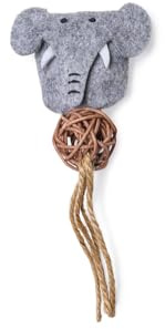 Beeztees Dschungel Sola, Katzenspielzeug, Fell, Grau, 19x8x4 cm