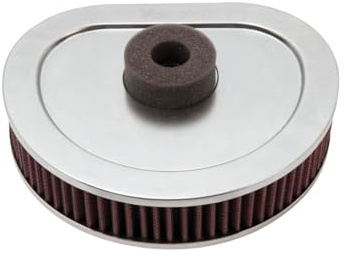K&N HD-1390 Motorrad Tauschluftfilter Rot | kompatibel mit Harley Evo 1990-1999 (HD-1390)