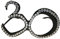 Folat 00749 - Brille mit Diamanten - schwarz - Zahl 30
