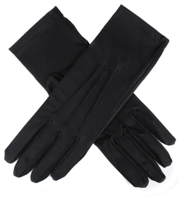 Dents Women's Matt Satin Gloves BLACK ONE