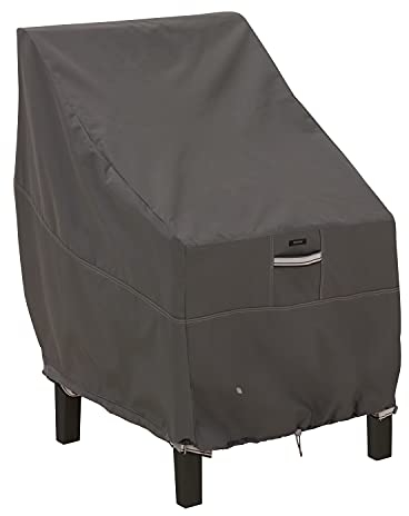 Classic Accessories Ravenna Gartenstuhl Schutzhülle, Abdeckung Gartenmöbel, Reißfestes Material mit Belüftungsöffnungen, Alle Wetterbedingungen, Abdeckplane Wasserdicht, Taupe (83 x 65 x 86 cm)