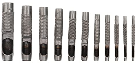 WOLFPACK LINEA PROFESIONAL - Juego Sacabocados Golpe 12 Piezas 3 a 19 mm