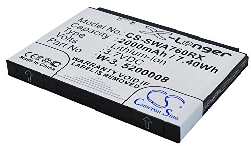 CS-SWA760RX Akku 2000mAh Kompatibel mit [Sierra Wireless] Aircard 760, Aircard 760s, 762s, 763s, 785s, Wi-Fi 4G FC80 Ersetzt 5200008, W-3