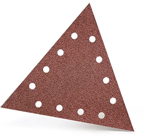 MENZER Red Klett-Schleifscheiben, 290 x 250 mm, 12-Loch, f. Trockenbauschleifer, Normalkorund (25 Stk.) K120