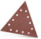 MENZER Red Klett-Schleifscheiben, 290 x 250 mm, 12-Loch, f. Trockenbauschleifer, Normalkorund (25 Stk.) K120