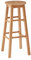 Premier Housewares Tabouret de Bar en Bois d'hévéa Tropical Naturel