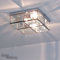 Deckenleuchte in Chrom Bauhaus Design 2xE14 bis zu 40 Watt 230V aus Metall & Glas Schlafzimmer Küche Esszimmer Lampe Leuchten Beleuchtung