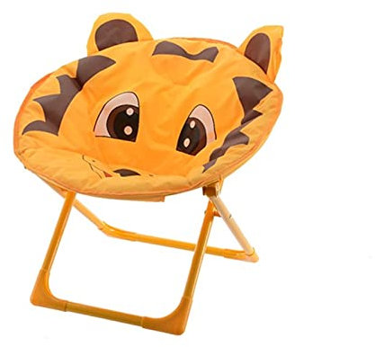 Decoris Kinder, die 48 cm zusammenklappbar Gepolsterter Fun Mond Stuhl Garten Camping Strand Home – Löwe