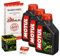 Motul 10W-40 Öl + HiFlo Ölfilter für Yamaha YZF-R6, 99-05, RJ03 RJ05 RJ09 - Ölwechselset inkl. Motoröl, Racing Filter, Dichtring