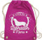 Turnbeutel Rucksack - Geschenk für Hundebesitzer - Stolze Labrador Mama - Unisize - Fuchsia - tasche hund sportbeutel baumwolle dog stofftasche haustierhoodie bag hunde beuteltasche hundesprüche