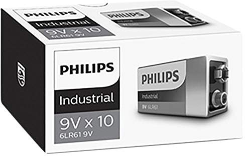Philips Industrial Alkaline Batteries (Box of 10) - Type 9V