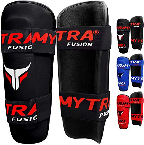 Mytra fusion shin pad Shin Guard Shin Protector for Training Protection & Workout (Black, L/XL)