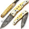 PAL 2000 - 9664-SPP-B - Meilleur couteau pliant en damas fait à la main - Superbe couteau de poche en damas avec fourreau