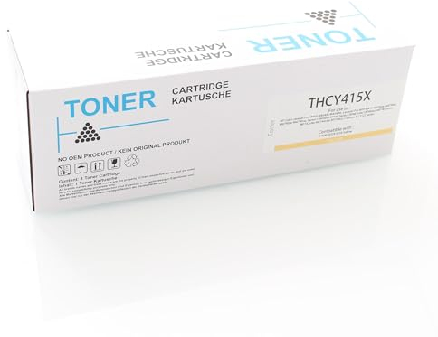 ABC Alternativ Toner für HP 415A 415X W2032A W2032X Gelb (ohne Chip) für HP ColorLaserjet Pro M454 Series Color Laserjet M454dn M454dw MFP M479 M479dw M479fdn M479fdw M479fnw