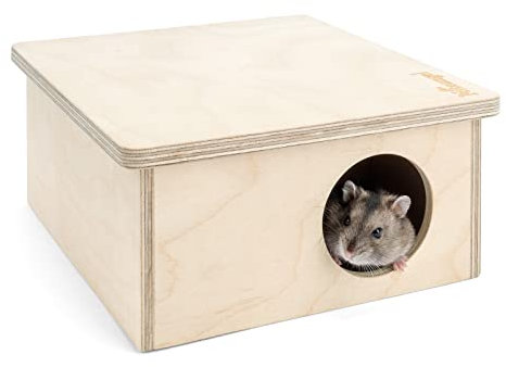 Niteangel Birch Chamber-Maze Hamster Hideout - Small Pets Woodland House Habitats Decor for Hamster Mice Gerbils Mouse