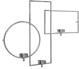 Fink EZ-Escala/Wanddeko,3flm,vernickelt/L.88,H.65