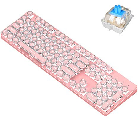 ARCH Desktop Laptop Fissato La Tastiera Dedicati al Gioco Tastiera Gaming Tastiera Meccanica for Windows PC Gaming (Color : Pink)