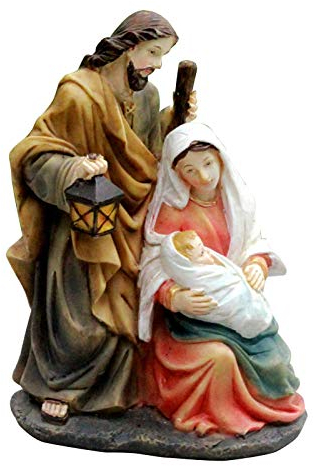 Heilige Familie Marine - Jesus Maria Joseph Religiöse Figur Dekoration Harz Krippe Ornament Heimdekoration