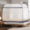 Tragbares Moskitonetz für Bett und Reisen, Pop Up Faltbares Insektenschutz mit Unterseite für Erwachsenenbett, Doppelte Tür Baldachin (180×200×150cm)
