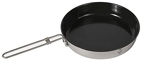 WANWEN Padella Pieghevole Antiaderente in Titanio Pentola da Bistecca Pentole da Campeggio all'aperto Pentola da tavola Posate Little Surprise