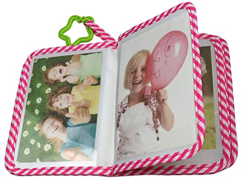 Baby-Fotoalbum weiches Stoff Fotoalbum erstes Fotoalbum Geschenk Baby ist Mein erstes Familienalbum weiches Stoff-Fotobuchalbum Erstes Fotoalbum-Geschenk für Neugeborene Kleinkinder und Kinder(Rot)