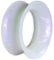 viva-adorno 1 Stück Tube Flesh Tunnel Plug Silikon Ohr Piercing Glitter Glitzer Opal schimmernd flexibel Größe Z108g Opal Weiß, 14mm