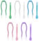 Baokuan 5 Pcs Colorful Contact Lens Remover and Inserter Tool Set, Portable Contact Tweezers with Soft Tip, Contact Applicator for Contact Lense