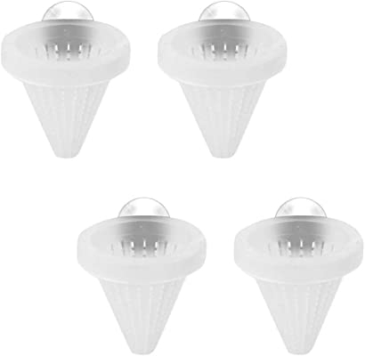 Norhogo 4 pezzi per acquario, coni di verme rossi, con ventose, pesci congelati dal vivo, cibo vivo sparso nell'acquario o mangiato dopo l'affondamento a terra