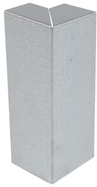 IRKA 1038-002 Eckverbinder für Rasenkante breit – Cortenstahl, Beeteinfassung verschraubbar – Höhe 20 cm