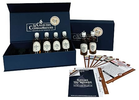 Coffret Dégustation Rhum Du Monde Premium 6 x 40ml - En Solo Ou En Duo - Le Club Des Connaisseurs