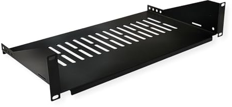 VALUE 19-Geräteträger, 485 x 250mm, 2HE, max. 10kg, schwarz