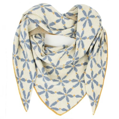 Gloop Damen Schal XXL Strick Dreieck Schal Strickmuster Halstuch Dreieckstuch für Frauen ohne Kratze an Haut 188 * 120 cm