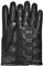 UGG Damen Stich Classic Logo Handschuh, Schwarz, Medium