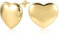 Gold Ohrringe für Damen, Große Klobige Herz Ohrstecker Hypoallergen Große Love Herz Ohrstecker Dicke Ohrringe Große Herz Ohrstecker Statement Herz Ohrringe Ohrstecker 28 mm