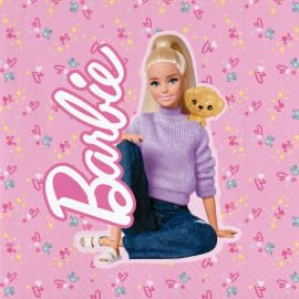 BeenSmile, BARBIE 33 CM TOVAGLIOLI, Tovaglioli di Carta, Articoli per Feste, Feste e Compleanni per Bambini, 20 unità 33 CM