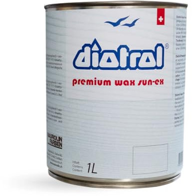 Diotrol Aqua Premium Wax Sun EX 1 Liter Profi Holzwachs für Holzmöbel, Tische & Treppen Innen – Möbelwachs farblos mit Bienenwachs zur Möbelpflege