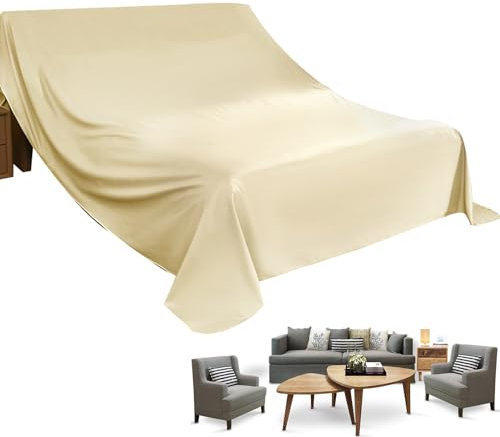 Hitrod Möbel-Staubschutzhüllen für die Aufbewahrung, Staubschutz-Polsterstoff | Schützendes großes Bett-Staubschutztuch aus Polyester - Haushaltsstaubschutz für Geschäftsreisen, Reisen, Urlaub