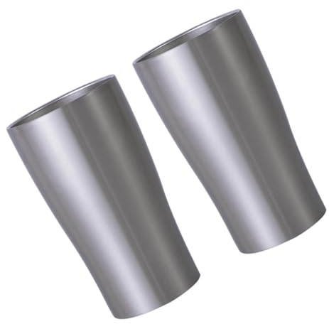 Zerodeko Vasos Taza De Camping De 2 Uds Taza De Viaje A Pie De Acero Inoxidable Tazas De Café para Acampar