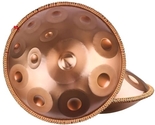 432hz Handpan Drum Percussion Drum 440hz Stahl-Handtrommel Tongue Drum Mit Weicher Handpan-Tasche Personal Meditation Hand Pan (Color : 432Hz, Size : 12 notes)