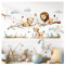 Little Deco Wandsticker Löwen AST Kinderzimmer Wandtattoo für Babyzimmer Safari Dschungel Wandaufkleber Tiere Schlafzimmer Wanddeko DL5028-03