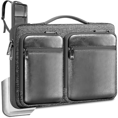 ZINZ Housse pour Ordinateur Portable 15 15,6 16, Mallette de Protection à 360 ° pour Les Déplacements Domicile-Travail et Les Voyages D'affaires,G01Y03