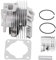 Qukaim Kit pistone cilindro 34mm Cilindro Anello Pistone Pin Clip Guarnizione Set per TL26/CG260 1E34F Trimmer Decespugliatore Parti di ricambio Trimmer